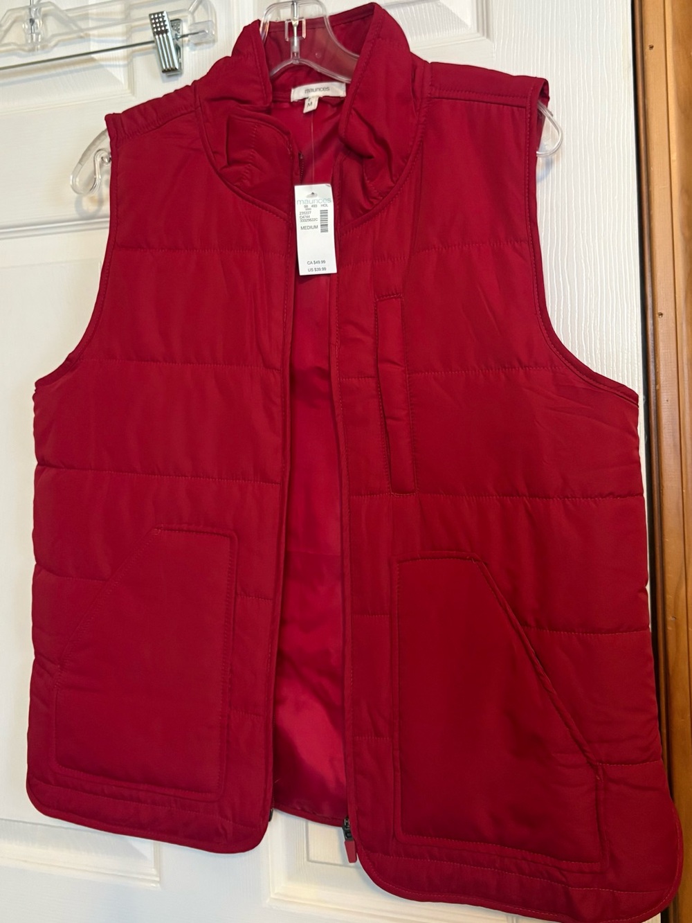 Lightweight Red Quilted Vest - Maurices